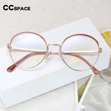 Load image into Gallery viewer, 54460 Transparent Computer Glasses Frame Women Anti Blue Light Round Eyewear Blocking Glasses Optical Eyeglass
