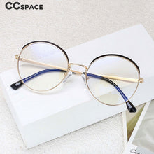 Load image into Gallery viewer, 54460 Transparent Computer Glasses Frame Women Anti Blue Light Round Eyewear Blocking Glasses Optical Eyeglass