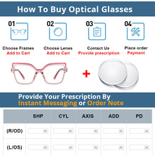 Load image into Gallery viewer, 54463 Blue Light Filter Glasses TR90 Optical Glasses Frames Women Computer Eyeglasses