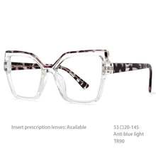 Load image into Gallery viewer, 54463 Blue Light Filter Glasses TR90 Optical Glasses Frames Women Computer Eyeglasses