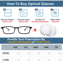 Load image into Gallery viewer, 54465 Tr90 Teenage Students Anti-Blue Light Glasses Frame  Ultra-Light Square Optical Glasses Frame UV400