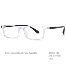 Load image into Gallery viewer, 54465 Tr90 Teenage Students Anti-Blue Light Glasses Frame  Ultra-Light Square Optical Glasses Frame UV400