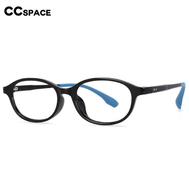 54466 TR90 Students Computer Eyeglasses Anti-Blue Light Optical Glasses Frame Oval Ultra-Light Prescription Glasses