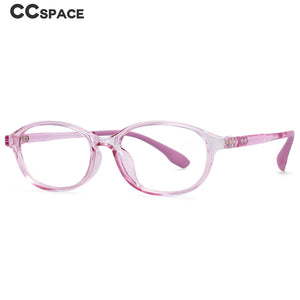 54466 TR90 Students Computer Eyeglasses Anti-Blue Light Optical Glasses Frame Oval Ultra-Light Prescription Glasses