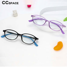 Carica l&#39;immagine nel visualizzatore di Gallery, 54466 TR90 Students Computer Eyeglasses Anti-Blue Light Optical Glasses Frame Oval Ultra-Light Prescription Glasses