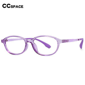 54466 TR90 Students Computer Eyeglasses Anti-Blue Light Optical Glasses Frame Oval Ultra-Light Prescription Glasses