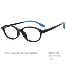 Carica l&#39;immagine nel visualizzatore di Gallery, 54466 TR90 Students Computer Eyeglasses Anti-Blue Light Optical Glasses Frame Oval Ultra-Light Prescription Glasses