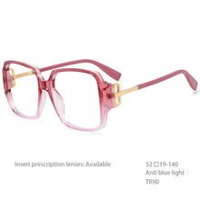 Load image into Gallery viewer, 54467 Square Square Blue Light Blocking  Glasses Frames Men Women TR90 Zero Glasses Computer Eyeglasses