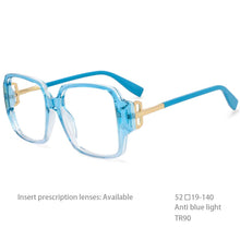 Load image into Gallery viewer, 54467 Square Square Blue Light Blocking  Glasses Frames Men Women TR90 Zero Glasses Computer Eyeglasses