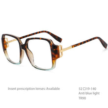 Load image into Gallery viewer, 54467 Square Square Blue Light Blocking  Glasses Frames Men Women TR90 Zero Glasses Computer Eyeglasses