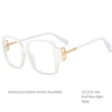 Load image into Gallery viewer, 54467 Square Square Blue Light Blocking  Glasses Frames Men Women TR90 Zero Glasses Computer Eyeglasses