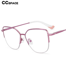 Load image into Gallery viewer, 54468 Half Frame Anti Blue Light Optical Glasses Frames Men Women Zero Glasses Candy Color Computer Eyeglasses