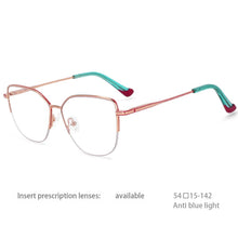 Load image into Gallery viewer, 54468 Half Frame Anti Blue Light Optical Glasses Frames Men Women Zero Glasses Candy Color Computer Eyeglasses