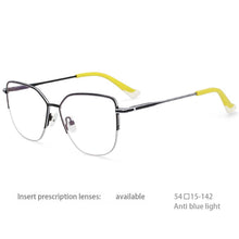 Load image into Gallery viewer, 54468 Half Frame Anti Blue Light Optical Glasses Frames Men Women Zero Glasses Candy Color Computer Eyeglasses