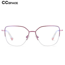 Load image into Gallery viewer, 54468 Half Frame Anti Blue Light Optical Glasses Frames Men Women Zero Glasses Candy Color Computer Eyeglasses