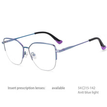 Load image into Gallery viewer, 54468 Half Frame Anti Blue Light Optical Glasses Frames Men Women Zero Glasses Candy Color Computer Eyeglasses