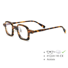 Load image into Gallery viewer, 54470 Brand Bright Glasses Frame Acetate Leopard Print Retro Simple Square Women Optical Prescription Glasses Frame