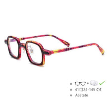 Load image into Gallery viewer, 54470 Brand Bright Glasses Frame Acetate Leopard Print Retro Simple Square Women Optical Prescription Glasses Frame