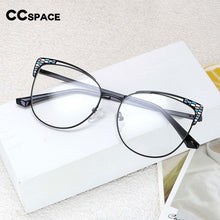 Load image into Gallery viewer, 54471 Women  Optical Glasses Frames Anti Blue Light Zero Glasses Metal Computer Eyeglasses