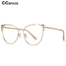 Load image into Gallery viewer, 54471 Women  Optical Glasses Frames Anti Blue Light Zero Glasses Metal Computer Eyeglasses