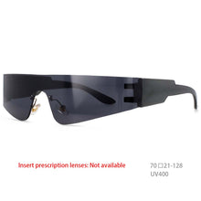 Load image into Gallery viewer, 54474 Rimless Goggles Cool Specular Reflection One Piece Brand Designer Modernsunglasses Women Retro Vintage Uv400 Eyewear