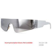 Load image into Gallery viewer, 54474 Rimless Goggles Cool Specular Reflection One Piece Brand Designer Modernsunglasses Women Retro Vintage Uv400 Eyewear