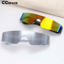 Load image into Gallery viewer, 54474 Rimless Goggles Cool Specular Reflection One Piece Brand Designer Modernsunglasses Women Retro Vintage Uv400 Eyewear