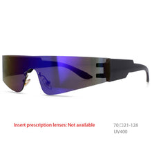 Load image into Gallery viewer, 54474 Rimless Goggles Cool Specular Reflection One Piece Brand Designer Modernsunglasses Women Retro Vintage Uv400 Eyewear