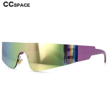 Load image into Gallery viewer, 54474 Rimless Goggles Cool Specular Reflection One Piece Brand Designer Modernsunglasses Women Retro Vintage Uv400 Eyewear