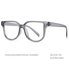Carica l&#39;immagine nel visualizzatore di Gallery, 54476 Personality Versatile Hollow Unisex Anti-Blue Light Frame Spring Hinge Computer Eyewear Female UV400