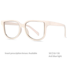 Carica l&#39;immagine nel visualizzatore di Gallery, 54476 Personality Versatile Hollow Unisex Anti-Blue Light Frame Spring Hinge Computer Eyewear Female UV400