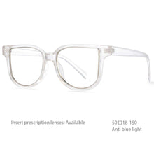Carica l&#39;immagine nel visualizzatore di Gallery, 54476 Personality Versatile Hollow Unisex Anti-Blue Light Frame Spring Hinge Computer Eyewear Female UV400