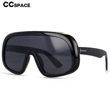 Load image into Gallery viewer, 54486  Dazzling One-Piece Large Frame Men Women Goggles T-Shaped Decorative Simple Temples Uv400