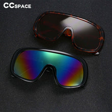 Load image into Gallery viewer, 54486  Dazzling One-Piece Large Frame Men Women Goggles T-Shaped Decorative Simple Temples Uv400