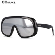Load image into Gallery viewer, 54486  Dazzling One-Piece Large Frame Men Women Goggles T-Shaped Decorative Simple Temples Uv400