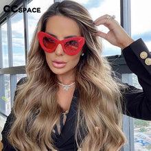 Load image into Gallery viewer, 54487 Metal Rivet Large Frame Sunglasses Ladies Cat Eye Brand Designer Glasses Ladies Glasses UV400 Protection