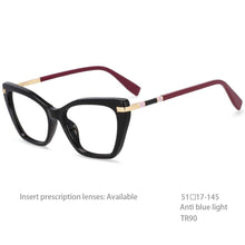 Load image into Gallery viewer, 54496 Retro Cat Eye Anti Blue Light Optical Glasses Frames Leopard Women TR90 Computer Eyeglasses