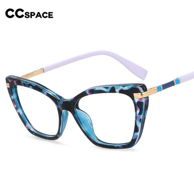 54496 Retro Cat Eye Anti Blue Light Optical Glasses Frames Leopard Women TR90 Computer Eyeglasses