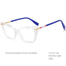 Load image into Gallery viewer, 54496 Retro Cat Eye Anti Blue Light Optical Glasses Frames Leopard Women TR90 Computer Eyeglasses