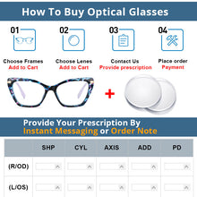 Load image into Gallery viewer, 54496 Retro Cat Eye Anti Blue Light Optical Glasses Frames Leopard Women TR90 Computer Eyeglasses