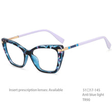Load image into Gallery viewer, 54496 Retro Cat Eye Anti Blue Light Optical Glasses Frames Leopard Women TR90 Computer Eyeglasses