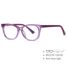 Load image into Gallery viewer, 54524 Student Anti Blue Light Glasses Frame Candy Color Children Prescription Eyeglass Frame Computer Optical Glasses
