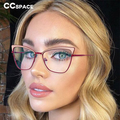 54527 Brand Design Metal Frame Full Frame Irregular Ladies Butterfly Frame Anti-South Light Computer Glasses