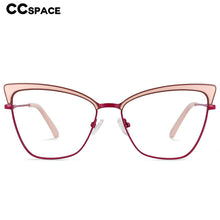 Load image into Gallery viewer, 54527 Brand Design Metal Frame Full Frame Irregular Ladies Butterfly Frame Anti-South Light Computer Glasses