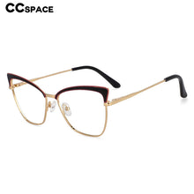 Load image into Gallery viewer, 54527 Brand Design Metal Frame Full Frame Irregular Ladies Butterfly Frame Anti-South Light Computer Glasses