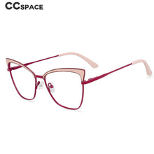 Load image into Gallery viewer, 54527 Brand Design Metal Frame Full Frame Irregular Ladies Butterfly Frame Anti-South Light Computer Glasses