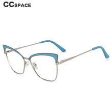 Load image into Gallery viewer, 54527 Brand Design Metal Frame Full Frame Irregular Ladies Butterfly Frame Anti-South Light Computer Glasses