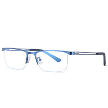 Load image into Gallery viewer, 54534 for Men Anti Blue Light Half Frame Optical Glasses Frames Gentlemen Computer Eyeglasses