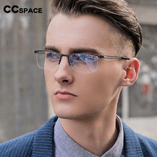 Load image into Gallery viewer, 54534 for Men Anti Blue Light Half Frame Optical Glasses Frames Gentlemen Computer Eyeglasses