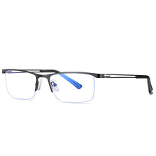 Load image into Gallery viewer, 54534 for Men Anti Blue Light Half Frame Optical Glasses Frames Gentlemen Computer Eyeglasses